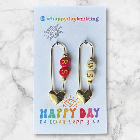 RS / WS - Locking Stitch Markers - Two Tone