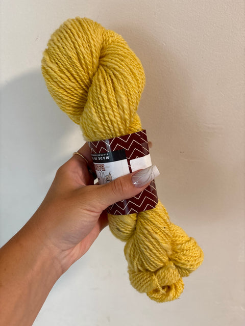 Lemon Meringue Mohair Rambouillet yarn