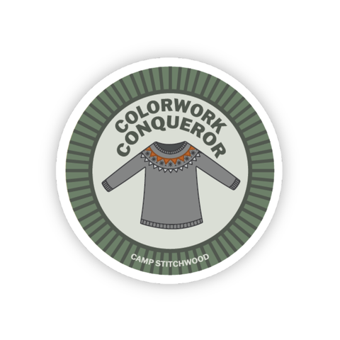 Colorwork Conqueror Badge Sticker