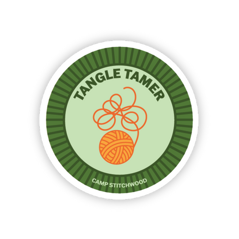 Tangle Tamer Badge Sticker