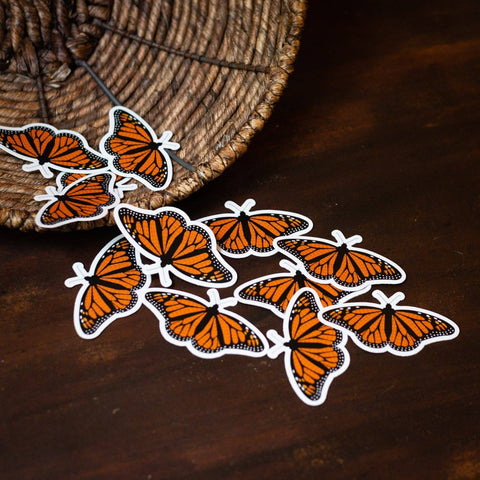 Monarch Butterfly Knitting Sticker