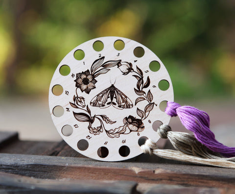 Maple Wood Embroidery Floss Thread Storage Holder*