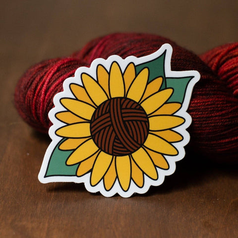 Sunflower Yarn Sticker
