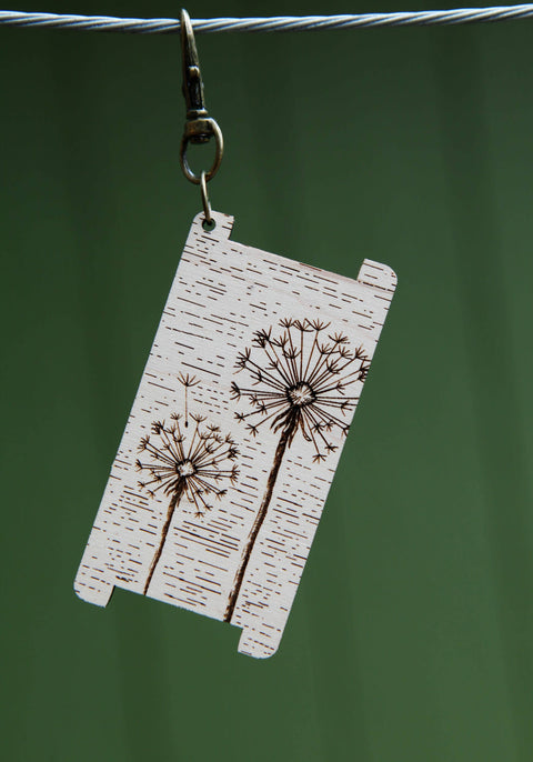 Dandelion Spinners WPI Gauge Tool in Walnut or Maple Wood