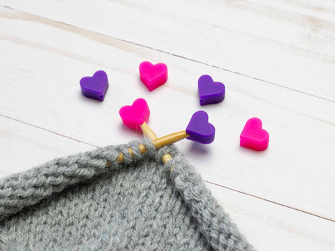 Purple Pink Hearts | Stitch Stoppers