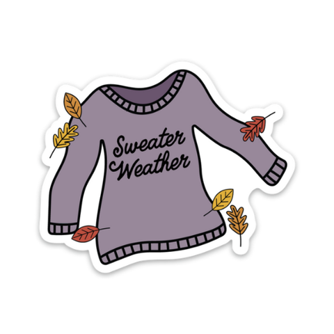 Sweater Weather Fall Vinyl Sticker