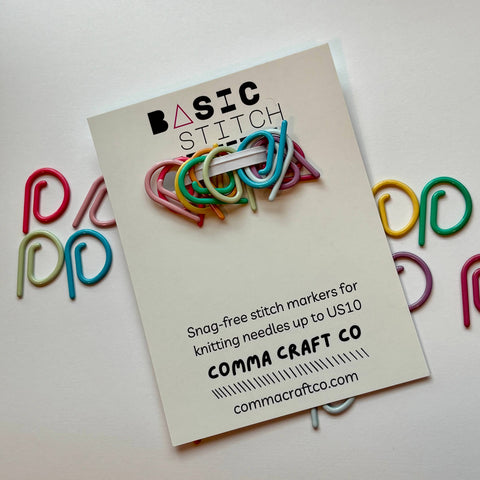 Basic Stitch Set Snag-Free Metal Stitch Markers - P Markers