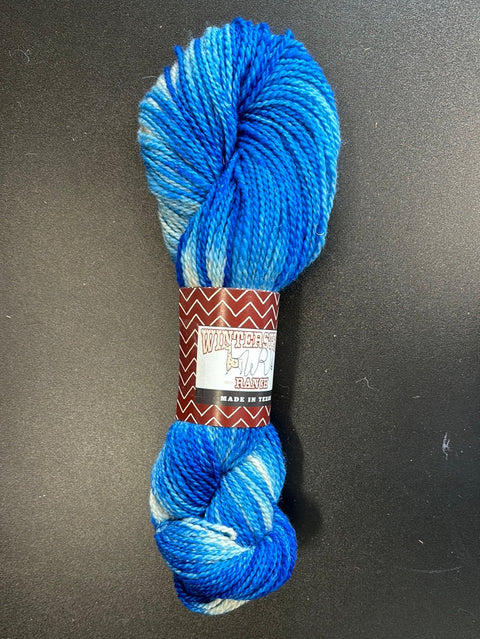 Deep Blue alpaca merino mohair yarn