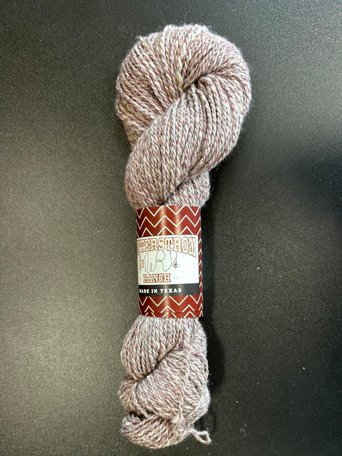 Dusty Rose Rambouillet and Mohair yarn