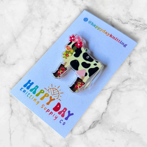 Oh My Cow Needle & Stitch Marker Minder #3