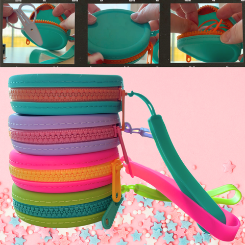 The Squishcase Notions Neon Organizer Mini Bag Charm Storage