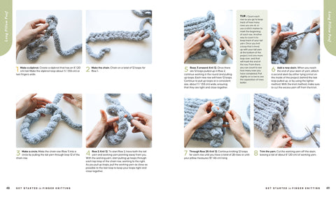 Get Started in Finger Knitting