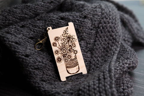 Flowers in Jar Spinners Control Tool , Wraps Per Inch