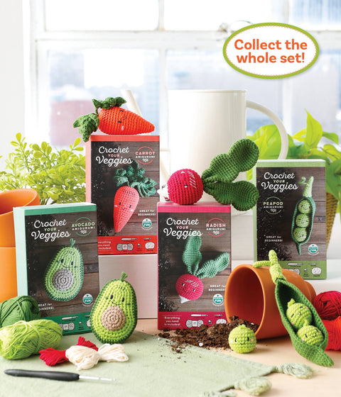 Crochet Your Veggies Amigurumi Kit Peapod
