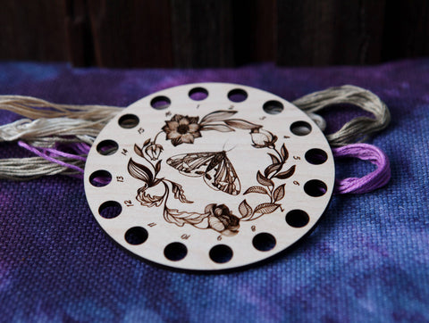 Maple Wood Embroidery Floss Thread Storage Holder*