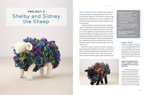 Swatch Critters from the Pin Loom: Step-by-Step Instructions