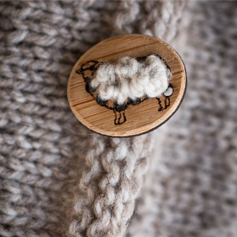 Stitchable Sheep Buttons