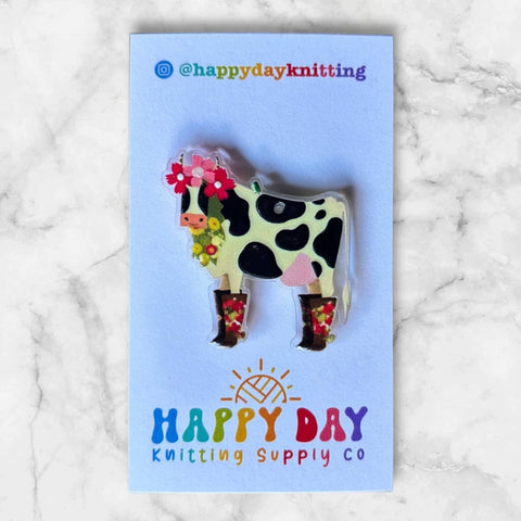 Oh My Cow Needle & Stitch Marker Minder #3
