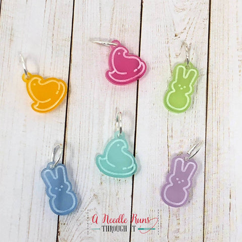 Peeps - Stitch Markers (set of 6)