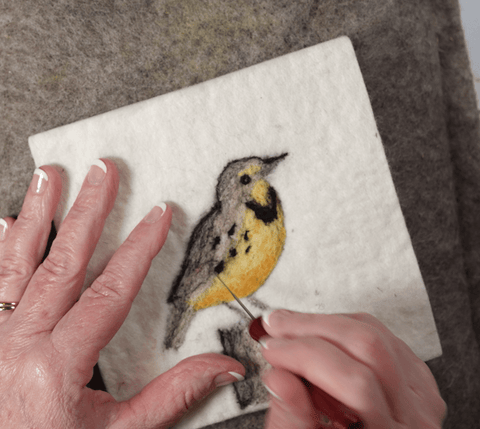 Meadowlark 2D Needle Felting Kit