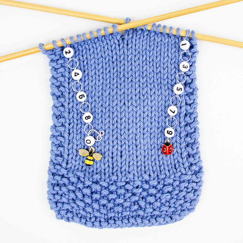 Twice Sheared Sheep Bug Friends Flat Knitting/ Odd & Even Knitting Row Counter Set