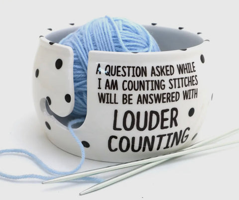 Louder counting yarn bowl