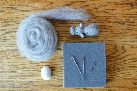 Hippo Needle Felting Kit