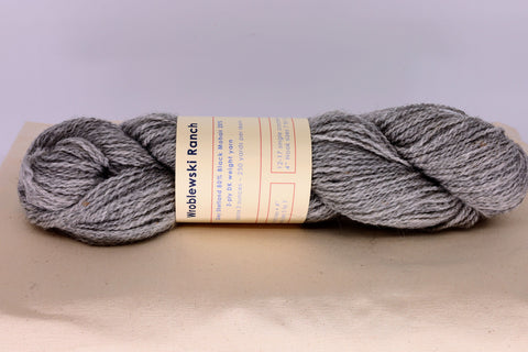 Grey Shetland 80% Black Mohair 20%