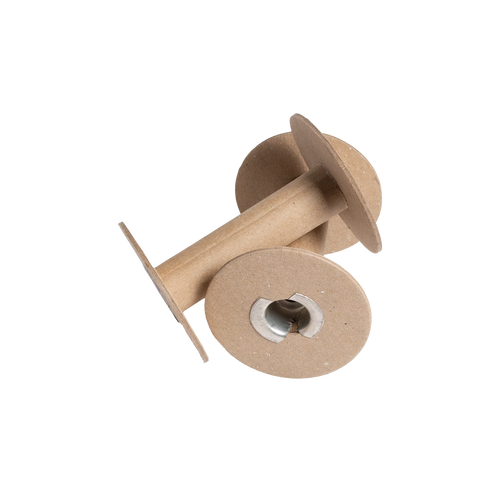 Cardboard Spools with Metal Ends