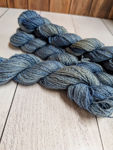 Blue Jean - 100% Suri Alpaca- 2 ply yarn - Fingering - TRS-A020-FG-SK