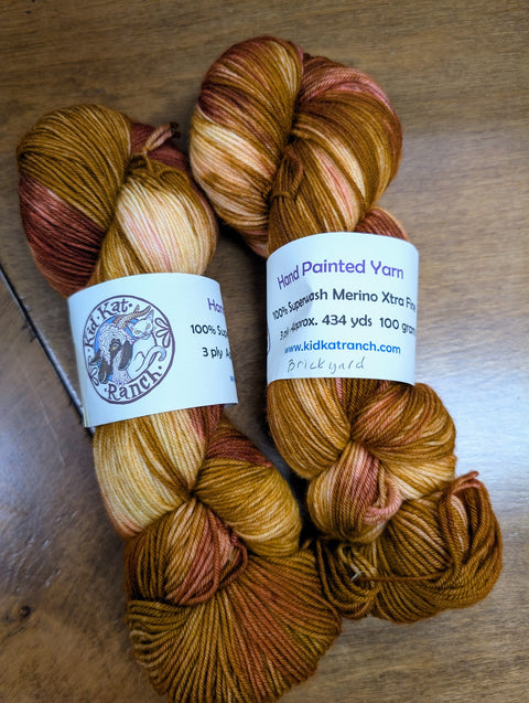 Brickyard - Hand Painted Yarn - Fingering