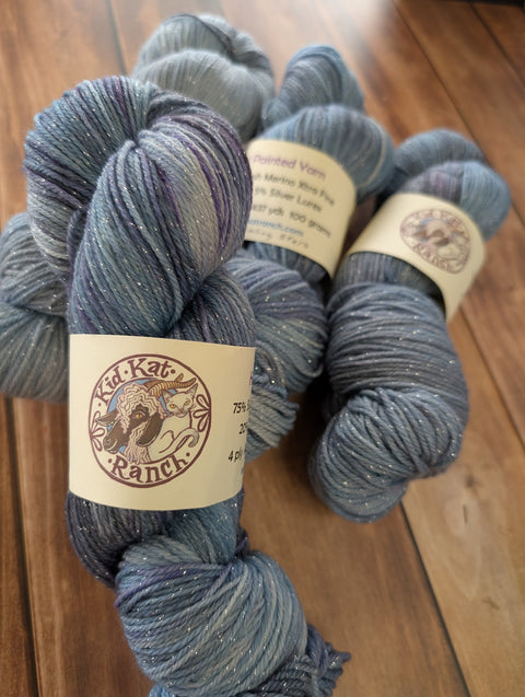 KidKat Ranch - 75% SW Merino / 20% Nylon/ 5% Silver Lurex