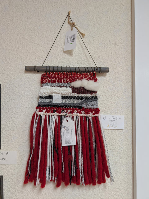 Red White Black Mini Wall Hanging