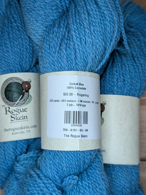 Cobalt Blue - 100% Corriedale  - TRS-A197-SG-SK