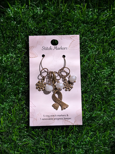 Winter Forest Stitch Markers