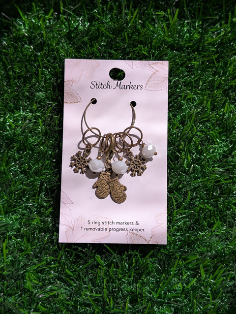 Winter Forest Stitch Markers