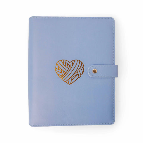 Twice Sheared Sheep Purple Heart Project Journal Planner for Knitters & Crocheters