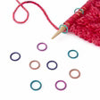Simple Ring Stitch Markers - Rainbow