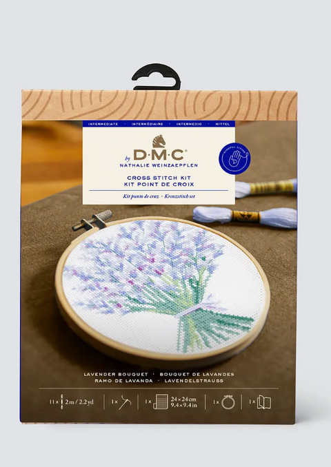 Lavender cross stitch kit