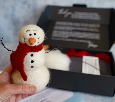 Snowman Needle Felting Kit
