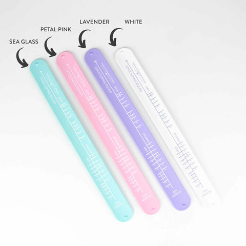 Twice Sheared Sheep Sock Sizing Ruler - Sock Knitting Bracelet Ruler