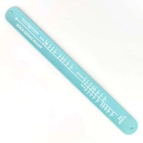 Twice Sheared Sheep Sock Sizing Ruler - Sock Knitting Bracelet Ruler