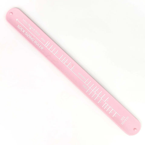 Twice Sheared Sheep Sock Sizing Ruler - Sock Knitting Bracelet Ruler