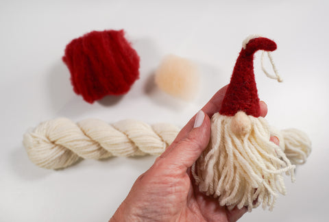 Gnome Ornaments Needle Felting Kit