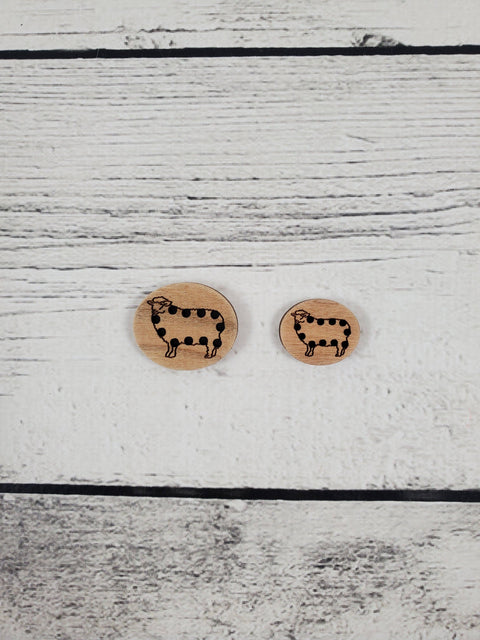 Stitchable Sheep Buttons