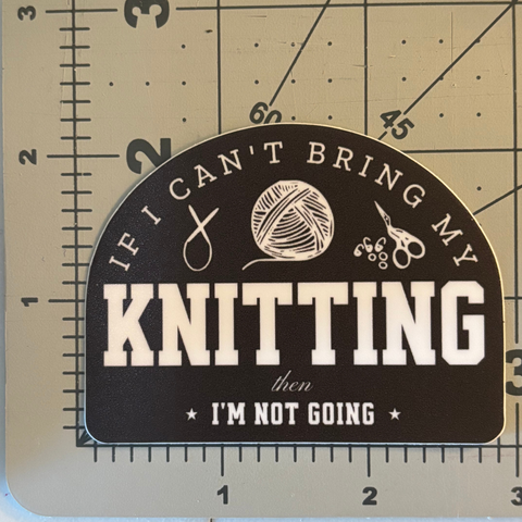 Vinyl Sticker Laptops, Bumpers Bring My Knitting Yarn Stash