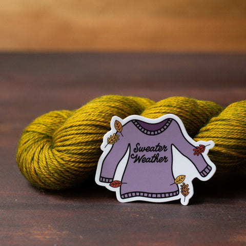Sweater Weather Fall Vinyl Sticker