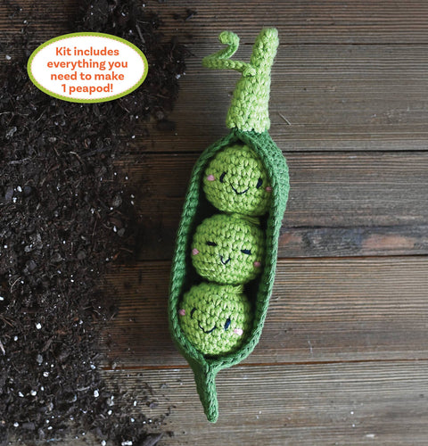 Crochet Your Veggies Amigurumi Kit Peapod