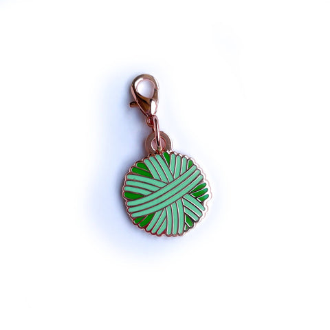 Green Yarn Ball Charm