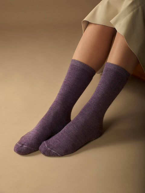 Solid Alpaca Socks | Light Cushion | Crew Socks | UPDATED